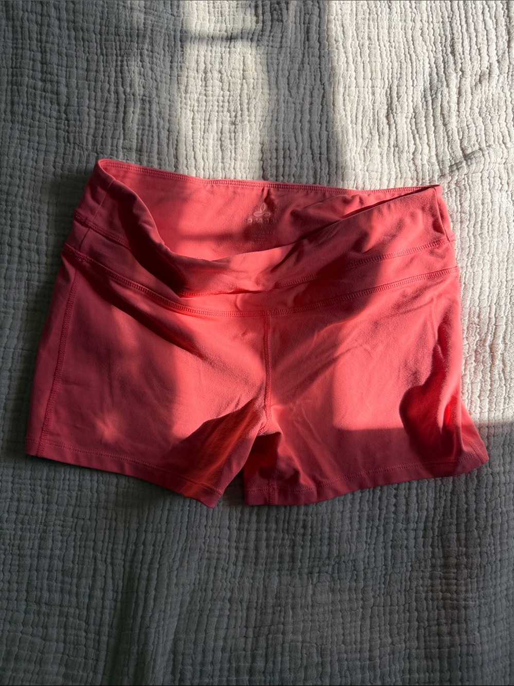 Prana Women's Active Shorts - Stretch Performance -salmon color